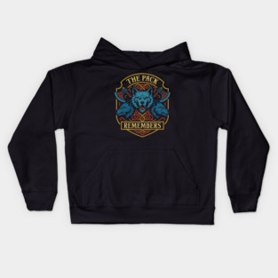 The Pack Remembers Wolves Wargaming Kids Hoodie
