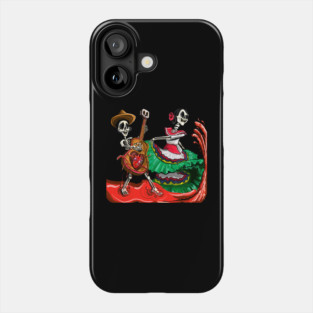 Day of the dead dance - dia de los muertos baile Phone Case