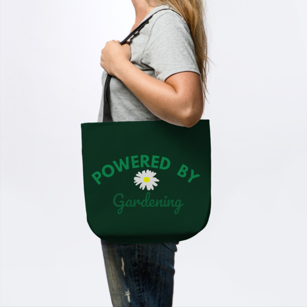 Powered by Gardening – Daisy Flower Plant Lover Design – Cute Cottagecore Nature Gift by DonWillisJrArt