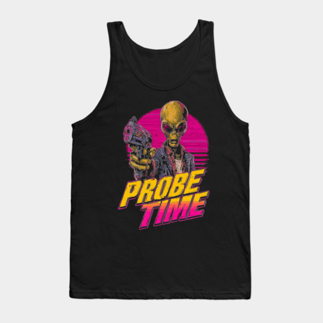 Probe Time - Retro Alien Sci-Fi T-Shirt Tank Top by TuncGK