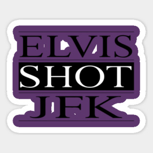 elvis shot jfk la haine film vintage Sticker