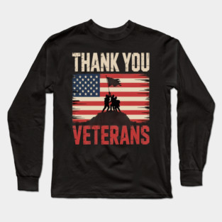 Thank You Veterans Long Sleeve T-Shirt