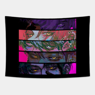 Saja Boys Kpop Demon Hunters Huntrix Tapestry