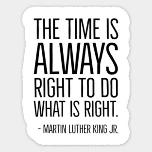 Black History, Martin Luther King Quote, African American, Black Lives, Black Man, Black Woman Sticker