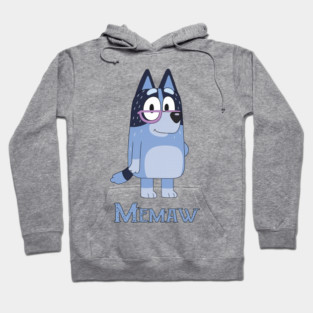 Cute Bluey Memaw Vintage Cartoon Hoodie