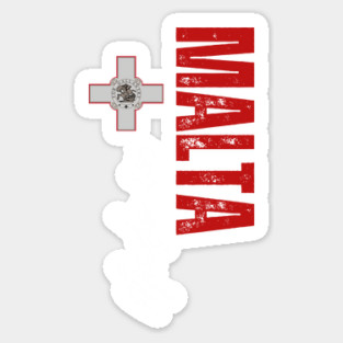 Made in Malta, malta flag Sticker