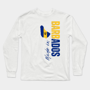 Barbados flag, barbadian flag Long Sleeve T-Shirt