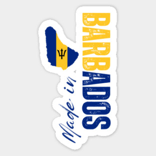 Barbados flag, barbadian flag Sticker