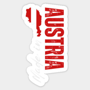 Austria flag, austrian flag Sticker