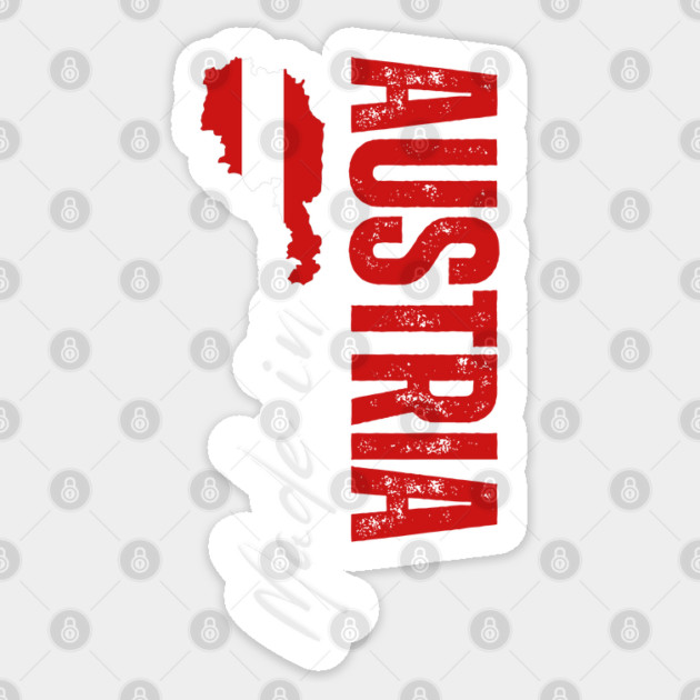 Austria flag, austrian flag Sticker by eka123