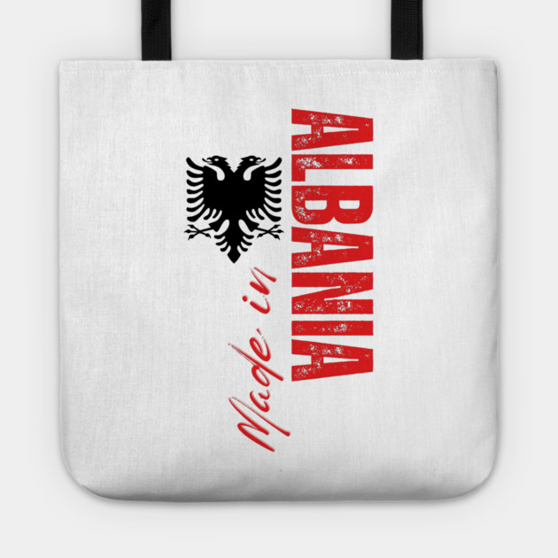 Made in Albania, Albanian flag Tote by eka123