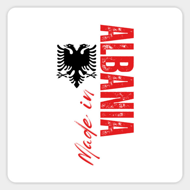 Made in Albania, Albanian flag Magnet by eka123