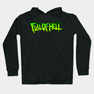 Full of Hell – Noisegrind Logo in Toxic Green Chaos Hoodie
