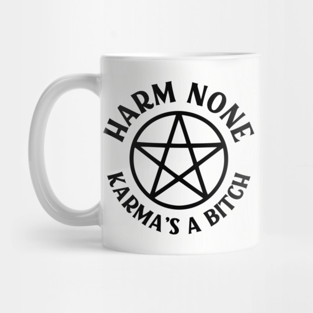 Harm None Karma's a Bitch Cheeky Witch® Wiccan Pentacle by Cheeky Witch