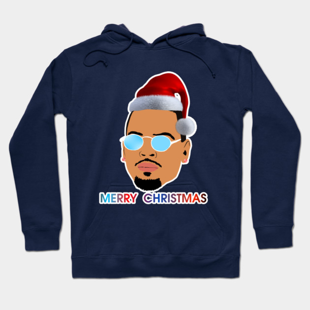 Chris Brown Merry Christmas illustration Hoodie