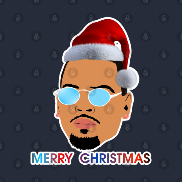 Chris Brown Merry Christmas illustration Hoodie