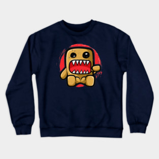 Domo-kun: Iconic Japanese Mascot And Retro Pop Culture Crewneck Sweatshirt