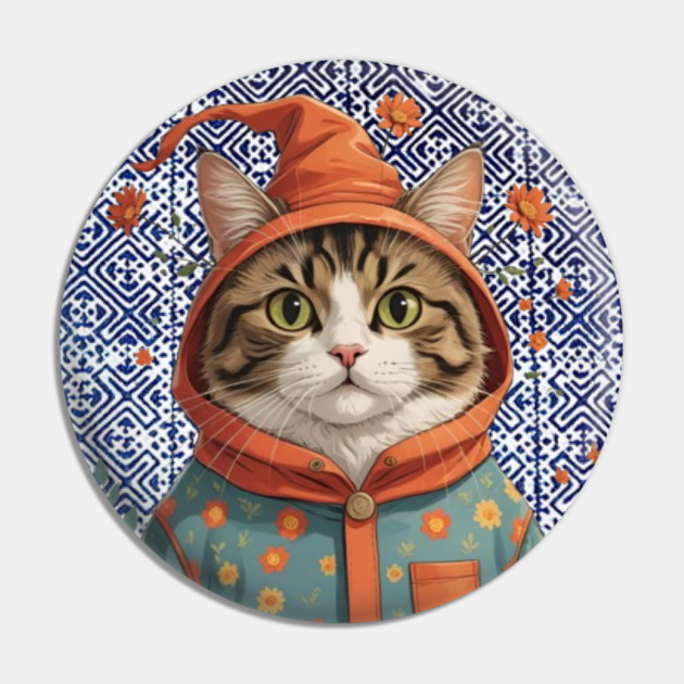 Meaw Is Not a Phrase – Indigo Hmong Cat Vibe Pin by Pimcolle
