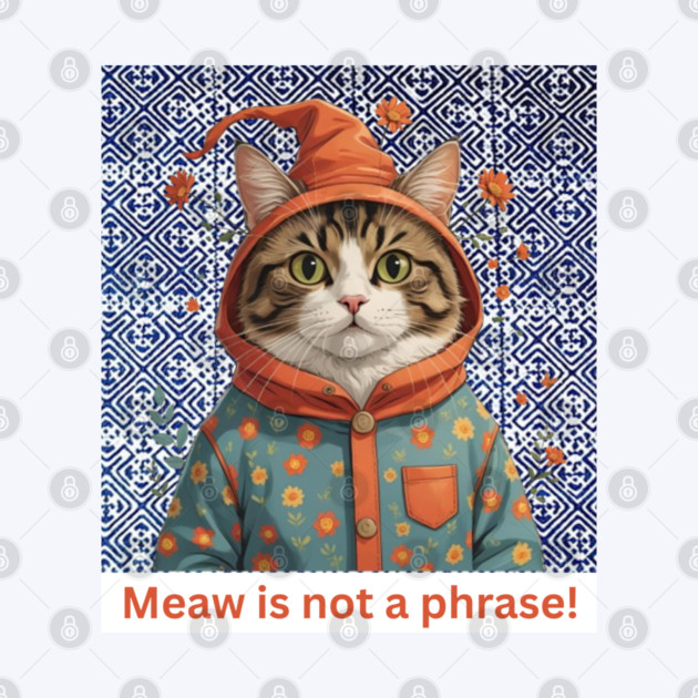 Meaw Is Not a Phrase – Indigo Hmong Cat Vibe by Pimcolle