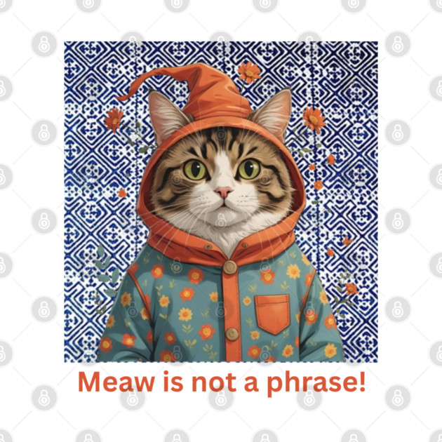 Meaw Is Not a Phrase – Indigo Hmong Cat Vibe by Pimcolle