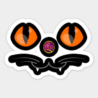 cat eyes Sticker