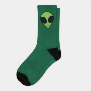Cute Alien Head Socks
