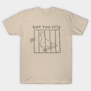 vintage got too silly line art T-Shirt