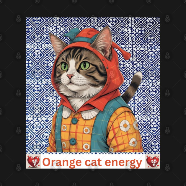 Orange Cat Energy – Indigo Hmong Vibes by Pimcolle