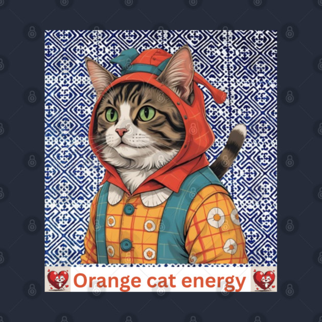 Orange Cat Energy – Indigo Hmong Vibes by Pimcolle