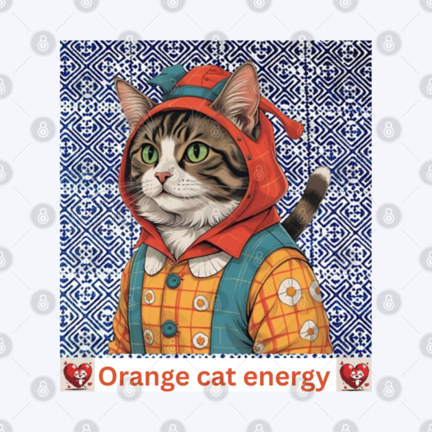 Orange Cat Energy – Indigo Hmong Vibes by Pimcolle