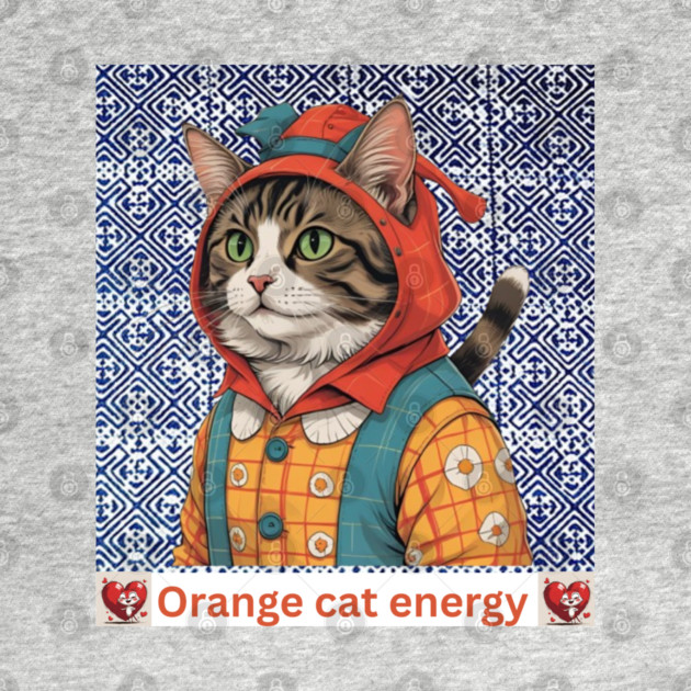 Orange Cat Energy – Indigo Hmong Vibes by Pimcolle