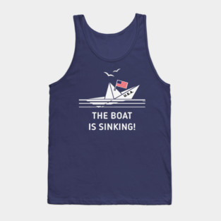 The Boat Is Sinking! (United States Of America / USA / NEG) Tank Top