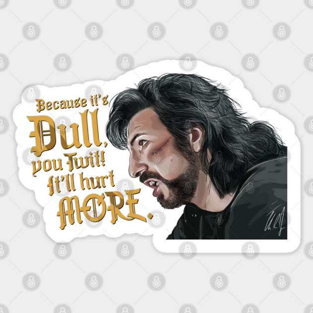 Robin Hood Prince of Thieves: Why a Spoon? Sticker by 51Deesigns