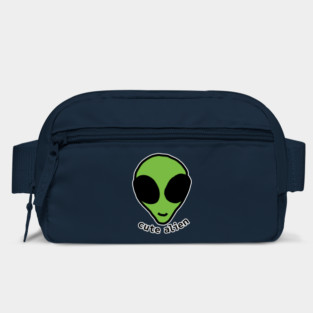 Sci Fi Cute Green Alien Head Drawing Bag