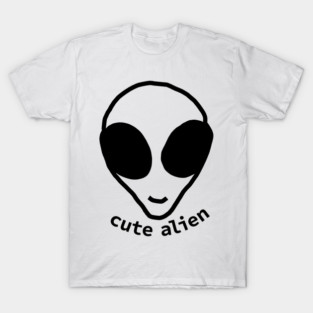 Sci Fi Cute Alien Head T-Shirt