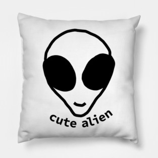 Sci Fi Cute Alien Head Pillow