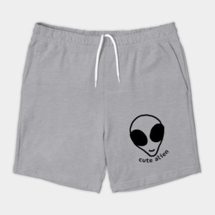 Sci Fi Cute Alien Head Shorts