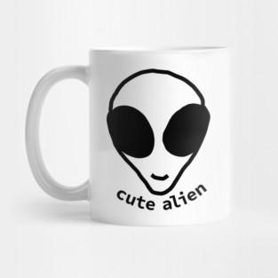 Sci Fi Cute Alien Head Mug