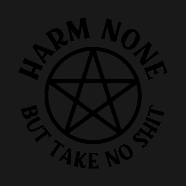 Harm None but Take No Shit Cheeky Witch® Wiccan Pentacle by Cheeky Witch