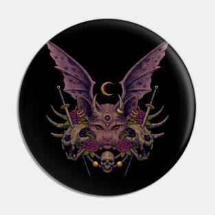LUNAR DEMON CAT Pin