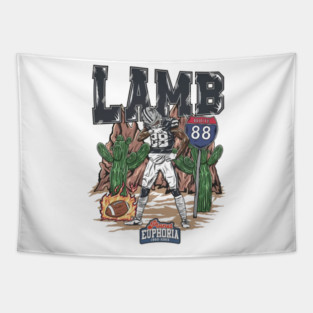 Ceedee Lamb Dallas Player Name Tapestry