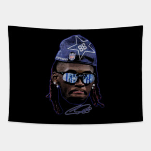 Ceedee Lamb Big Face Signature Tapestry