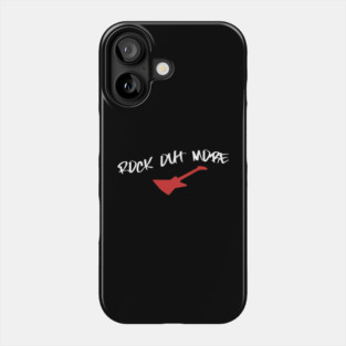 Rock Out More – Guitar Player Design for Music Lovers, Rock Band Fans, and Festival Streetwear Phone Case