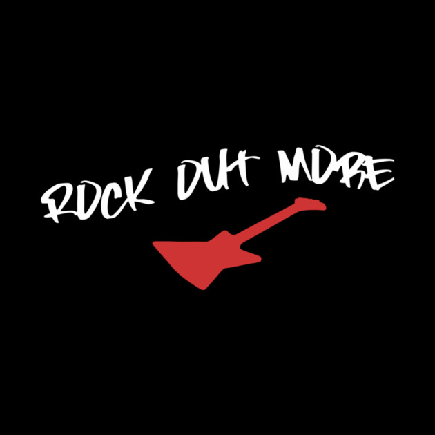Rock Out More – Guitar Player Design for Music Lovers, Rock Band Fans, and Festival Streetwear by DonWillisJrArt