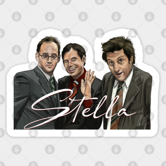 Stella: David, Michael and Michael Sticker by 51Deesigns