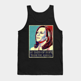 107 Days of Hope Thank You Kamala vintage style 2025 Tank Top