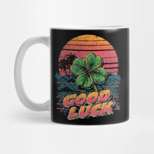 Four Leaf Clover with Sunset Gradient Mug