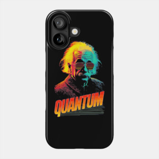 Quantum Einstein in Neon Colors Phone Case