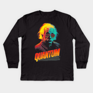 Quantum Einstein in Neon Colors Kids Long Sleeve T-Shirt