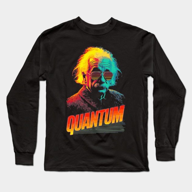 Quantum Einstein in Neon Colors Long Sleeve T-Shirt by TuncGK